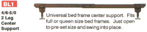 FULL-QUEEN UNIVERSAL BED FRAME CENTER SUPPORT (Mobile)